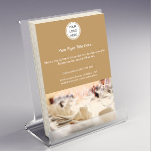 Flyer Planificación de eventos del logotipo comercial de