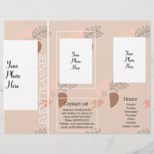 Flyer Planificador de Eventos Collage Earth Tone