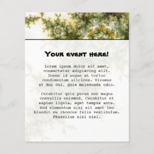 Flyer Planta silvestre - Arte fractal Mandelbrot