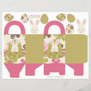 Flyer Plantilla de caja de búsqueda de Pascua
