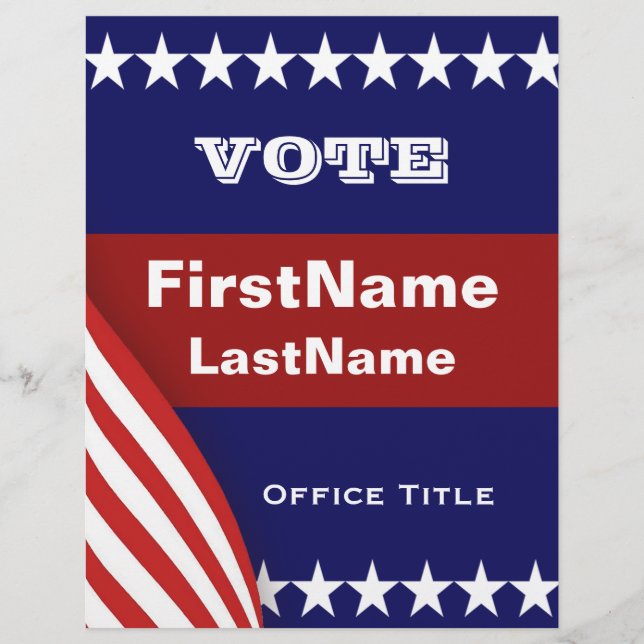 Flyer Plantilla de campaña (Frente)