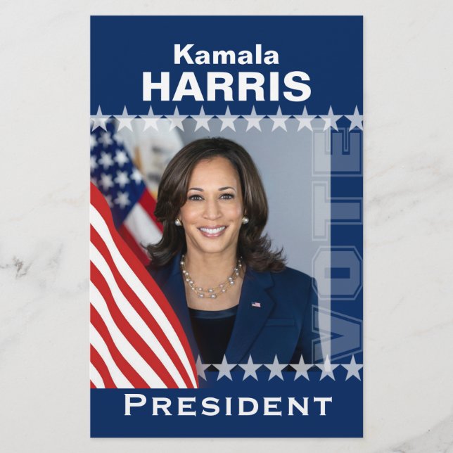 Flyer Plantilla de campaña de Kamala Harris (Frente)