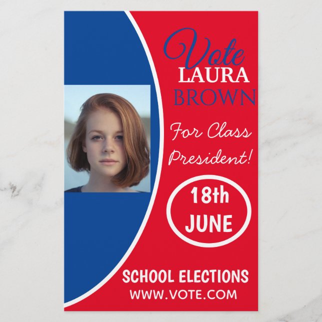 Flyer Plantilla de campaña electoral de votación (Frente)