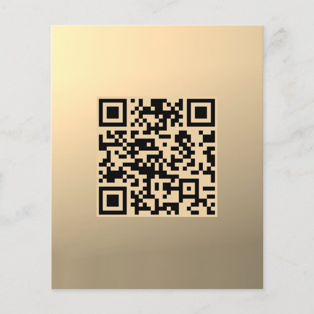 Flyer Plantilla de código QR editable instantáneamente | (Frente)