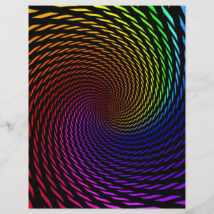 Flyer Plantilla de folleto: diseño en espiral colorido