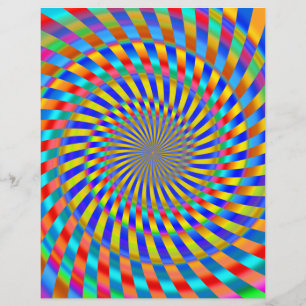 Flyer Plantilla de folleto: diseño en espiral colorido