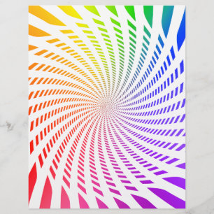 Flyer Plantilla de folleto: diseño en espiral colorido