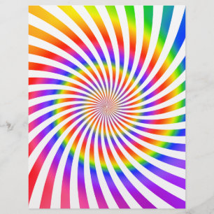 Flyer Plantilla de folleto: diseño en espiral colorido