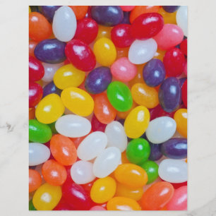 Flyer Plantilla de gelatina - Jellybeans de Pascua