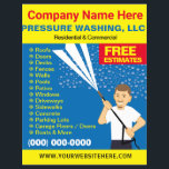 Flyer Plantilla de lavado y limpieza de presión<br><div class="desc">Promueva su negocio con estos volantes eficaces para servicios de lavado de presión/potencia con imagen de la caricatura del lavavajillas a presión. Simplemente agregue su propia información al diseño para personalizar estos volantes profesionales de limpieza de presión/potencia y lavado.</div>