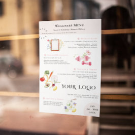 Flyer Plantilla de lista de servicios de fitness y nutri