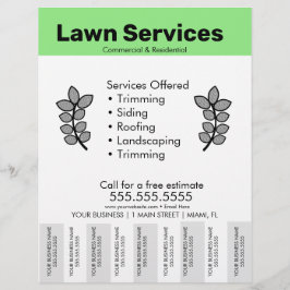 Flyer Plantilla de plantilla de servicios simples de abo