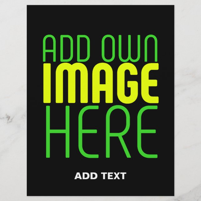 FLYER PLANTILLA DE TEXTO DE IMAGEN NEGRA SENCILLA EDITAB (Frente)