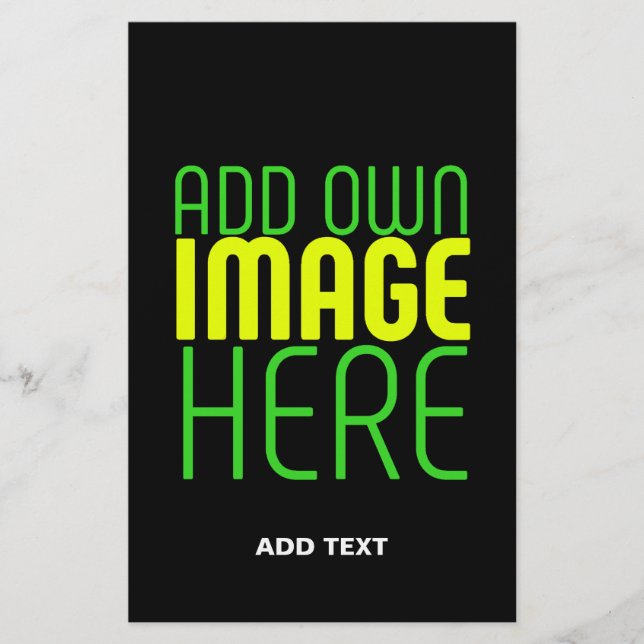 FLYER PLANTILLA DE TEXTO DE IMAGEN NEGRA SENCILLA EDITAB (Frente)