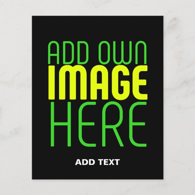 FLYER PLANTILLA DE TEXTO DE IMAGEN NEGRA SENCILLA EDITAB (Frente)