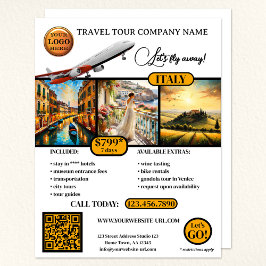 Flyer Plantilla de viaje de fotografía elegante