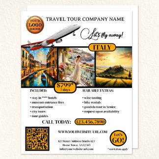 Flyer Plantilla de viaje de fotografía elegante