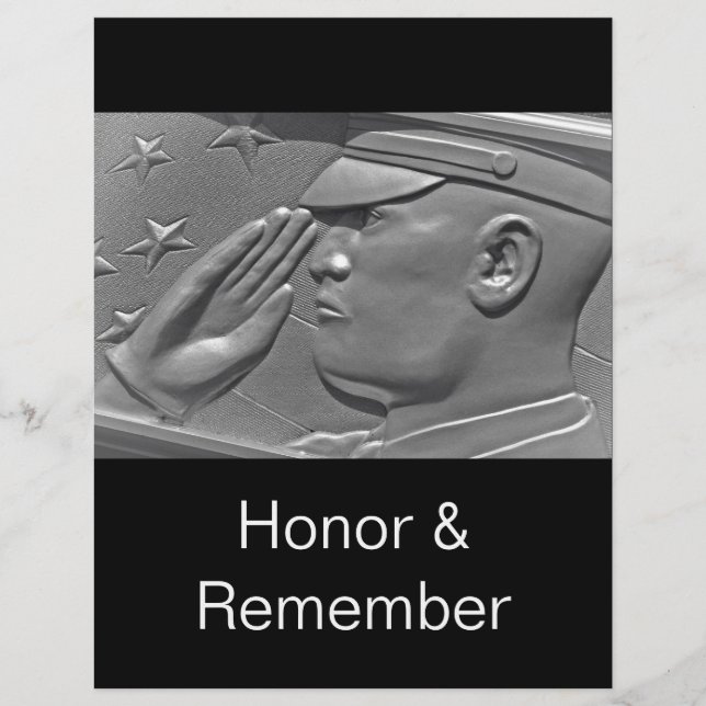 Flyer Plantilla de viajero de honor de veterano honor sa (Frente)