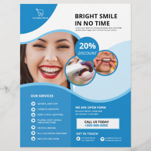 Flyer Plantilla de viajero de servicios dentales