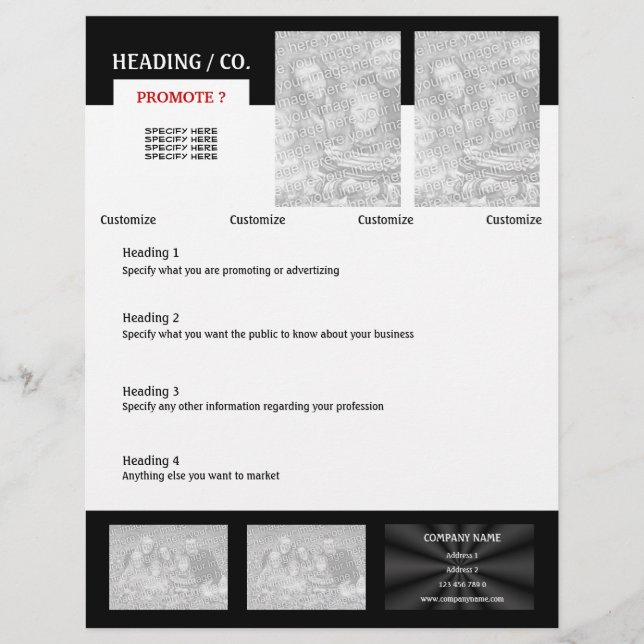 Flyer Plantilla de volante: cree su propia (Frente)