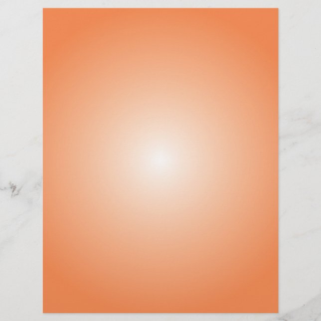 Flyer Plantilla de volante: Gradiente radial: Naranja (Frente)