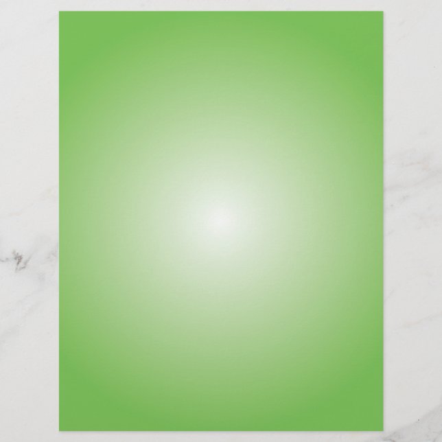 Flyer Plantilla de volante: Gradiente radial: verde (Frente)