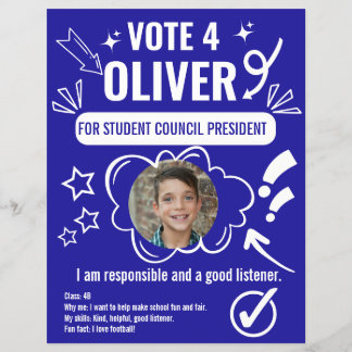 Flyer Plantilla de votación del Consejo Escolar para niñ