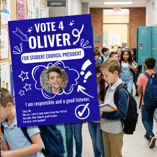 Flyer Plantilla de votación del Consejo Escolar para niñ