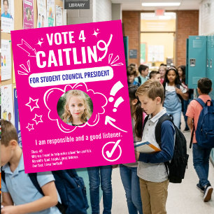 Flyer Plantilla de votación del Consejo Escolar para niñ