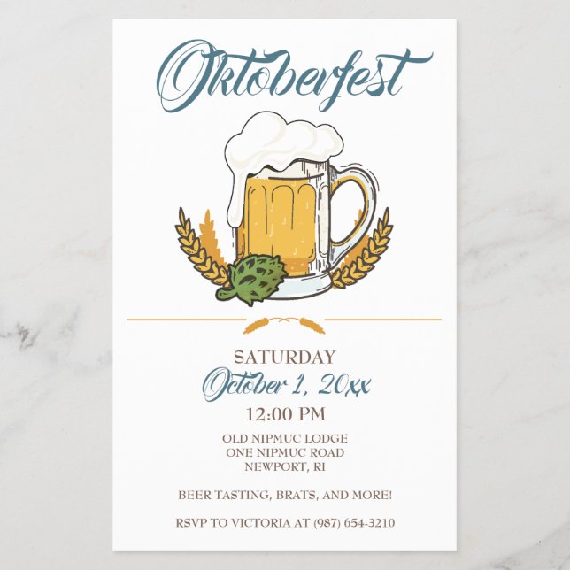 Flyer Plantilla de vuelo de Oktoberfest (Frente)