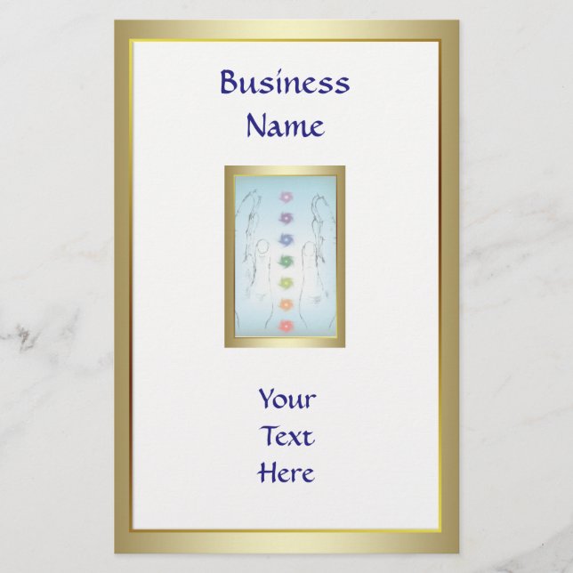 Flyer Plantilla holística de manos de curación (Frente)