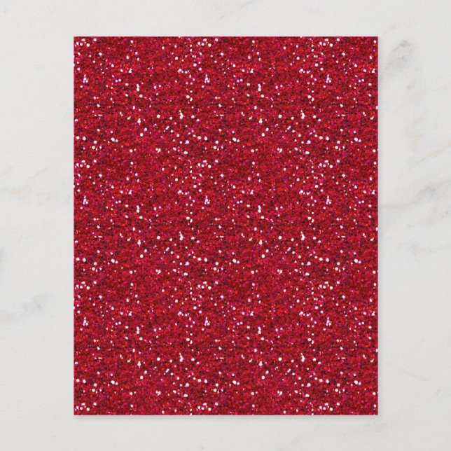 FLYER PLANTILLA MLA ROSA OSCURO GLITTER FEMENINO (Frente)