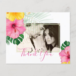 Flyer Playa del Paraíso Tropical Boda Florales vibrantes