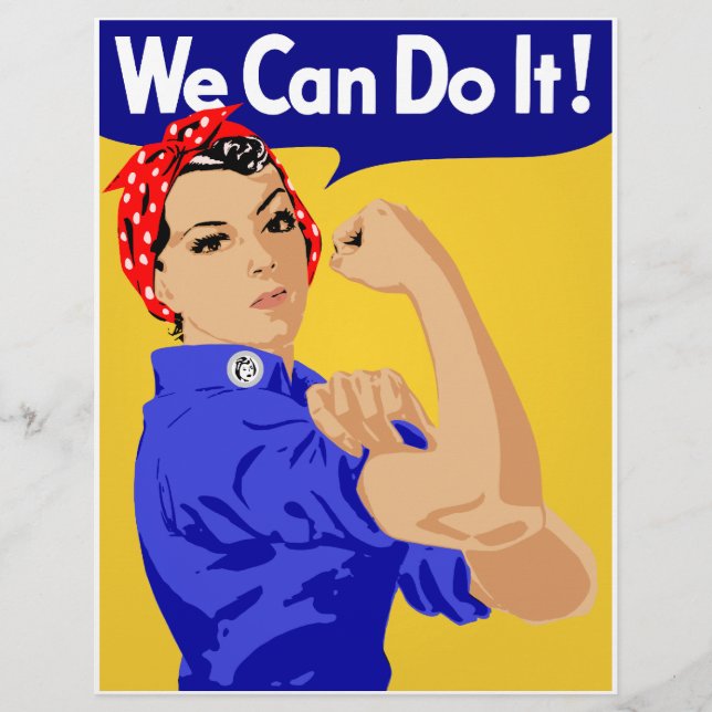 Flyer ¡Podemos Hacerlo! Rosie The Riveter Poster de la S (Frente)