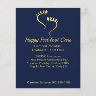 Flyer Podiatrista chiropodista Pedicure Foot Care Busine