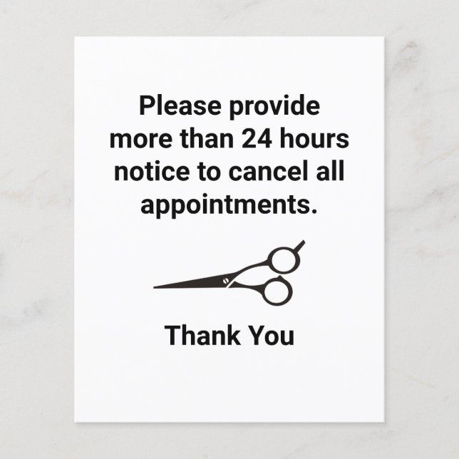 Flyer Política de cancelación (Frente)