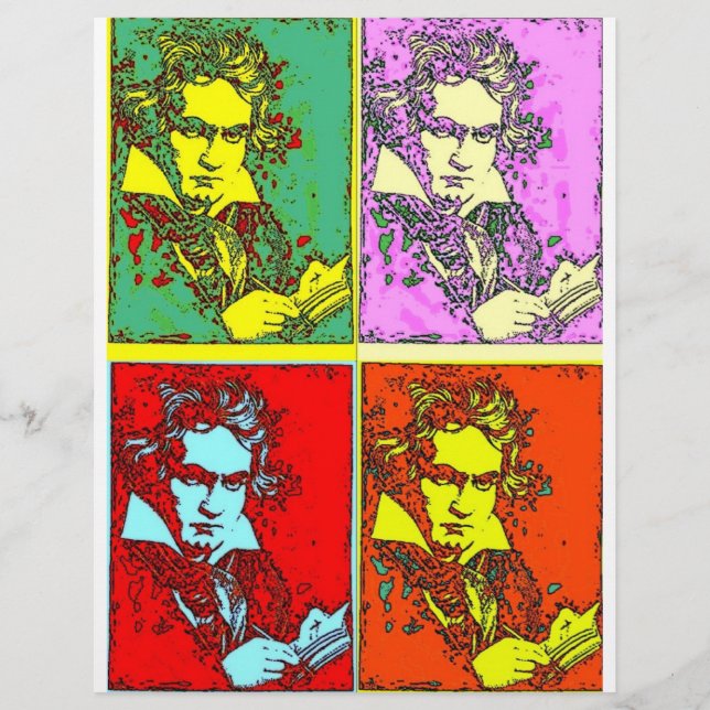 Flyer Pop-art Beethoven (Frente)