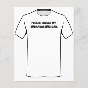 Flyer Por favor, disculpe a mi vergonzoso papá