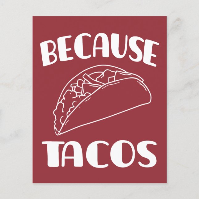 Flyer Porque Tacos       (Frente)