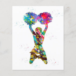 Flyer Porrista con pompoms  | Porristas Lindo Desi