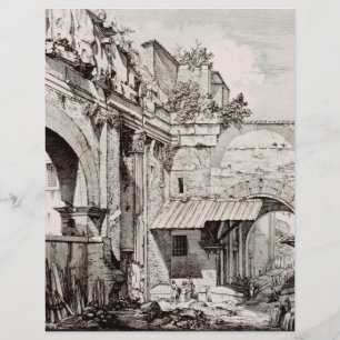 Flyer Pórtico de Octavia Roma Arte en Blanco y Negro