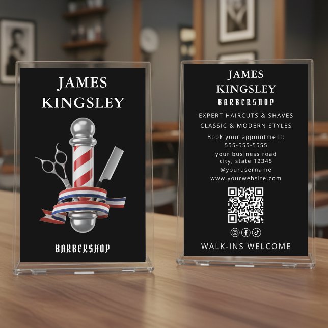 Flyer Poste de barbero de corte de pelo profesional Barb (Subido por el creador)