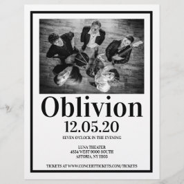 Flyer Póster de concierto de banda de música