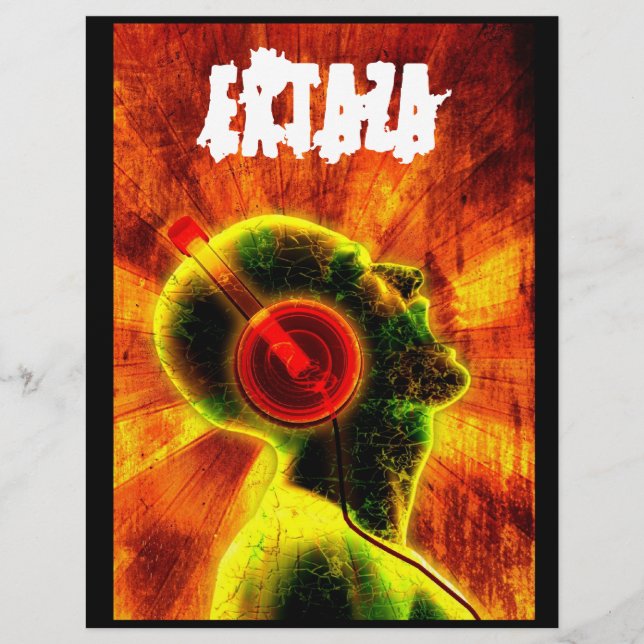 Flyer Póster de DJ de EXTAZA (Frente)