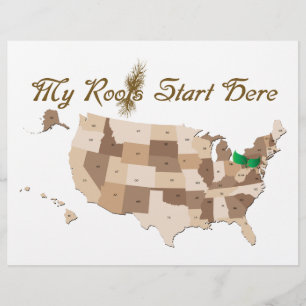 Flyer Póster de la Reunión Familiar de Heritage Roots 20