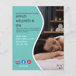 Flyer poster de salud centro de bienestar gimnasio