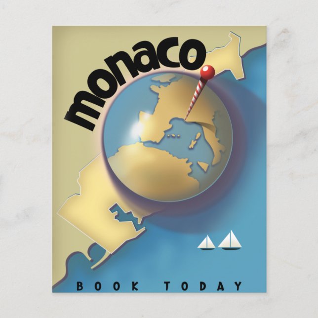 Flyer Póster de viaje de Mónaco  (Frente)