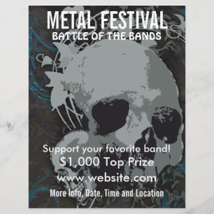 Flyer Póster del Festival de Música Metal