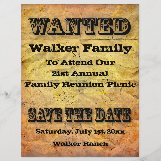 Flyer Poster deseado (Frente)