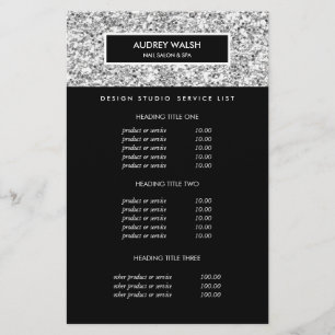 Flyer Precios y Servicios de Chic Luxe Silver Glitter Sa
